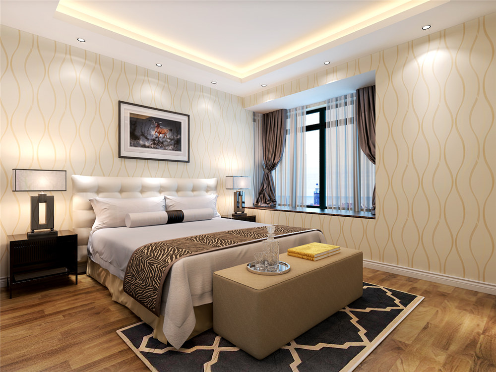 龍湖九里晴川-現(xiàn)代簡約-臥室設(shè)計效果圖